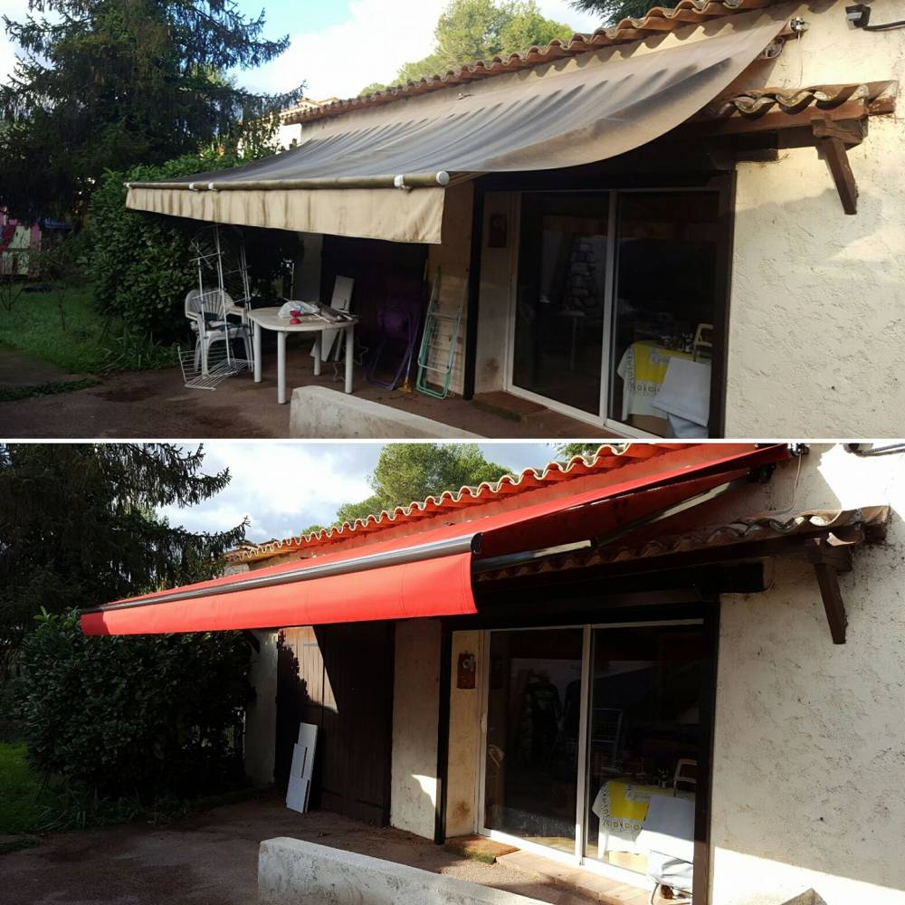 avant après store extérieur
